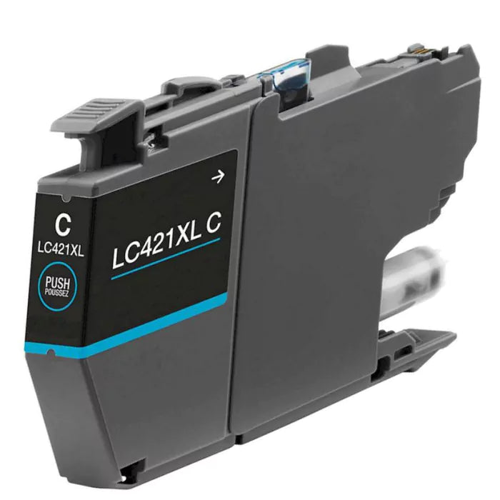 Tinteiro Brother Compatível LC421 XL Azul