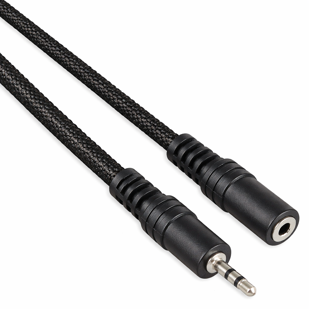 Cabo de extensão Jack de 3,5 mm - Nylon - 5m