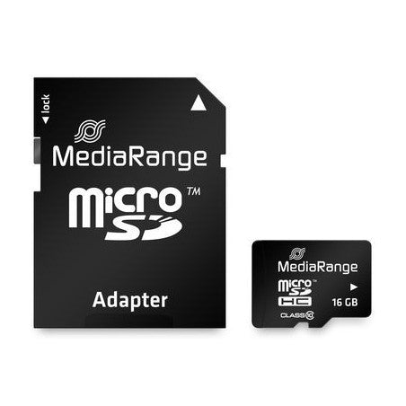 Cartão MicroSD Mediarange 16GB Class 10 (15MB/s)