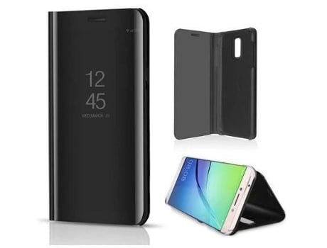 Capa Samsung Galaxy J6 Plus/J4 Plus Clear View Preto - Multi4you®