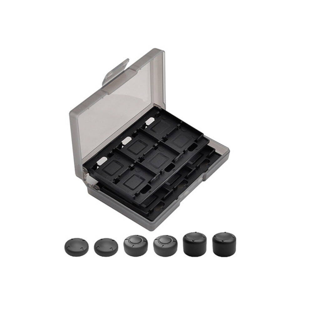 Dobe Set de Tampas para Analógicos e Caixa para Cartões de Memória – Preto (TNS-1844)
