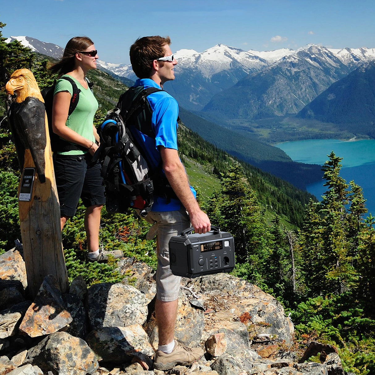 Powerbank portátil Choetech 484Wh 500W preto (BS004)