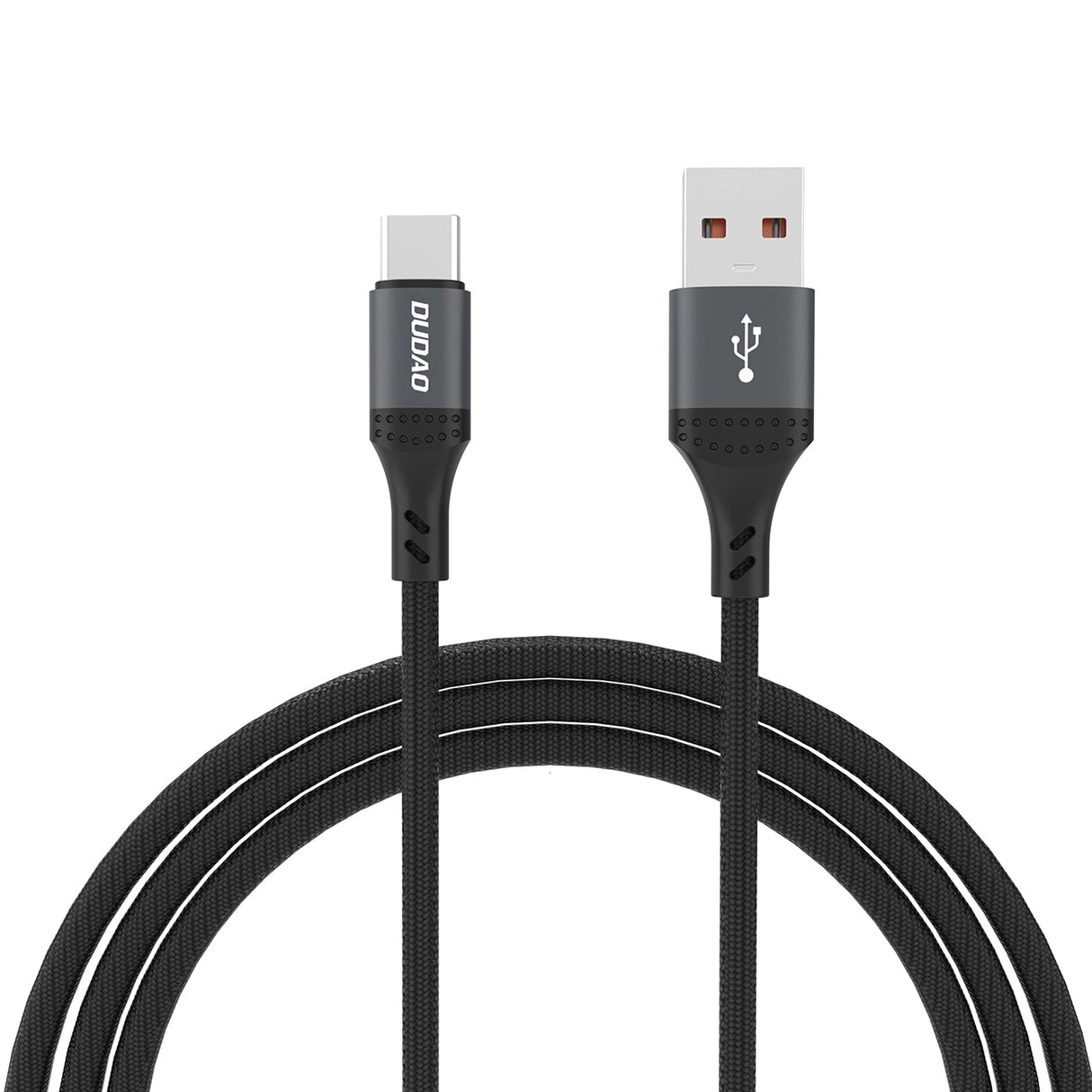 Cabo Dudao L3ST USB-A - USB-C 5A 1.2m - Preto Trançado