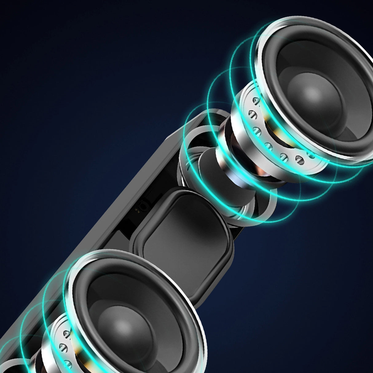 Coluna de som Dudao Y2+ Bluetooth 5.0 2400 mAh - preta