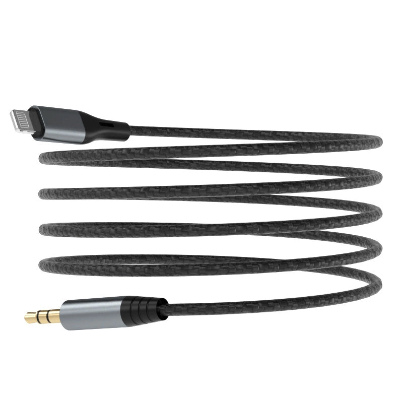 Cabo de áudio Dudao Lightning para mini jack 3.5mm 1m cinza (L11PRO)