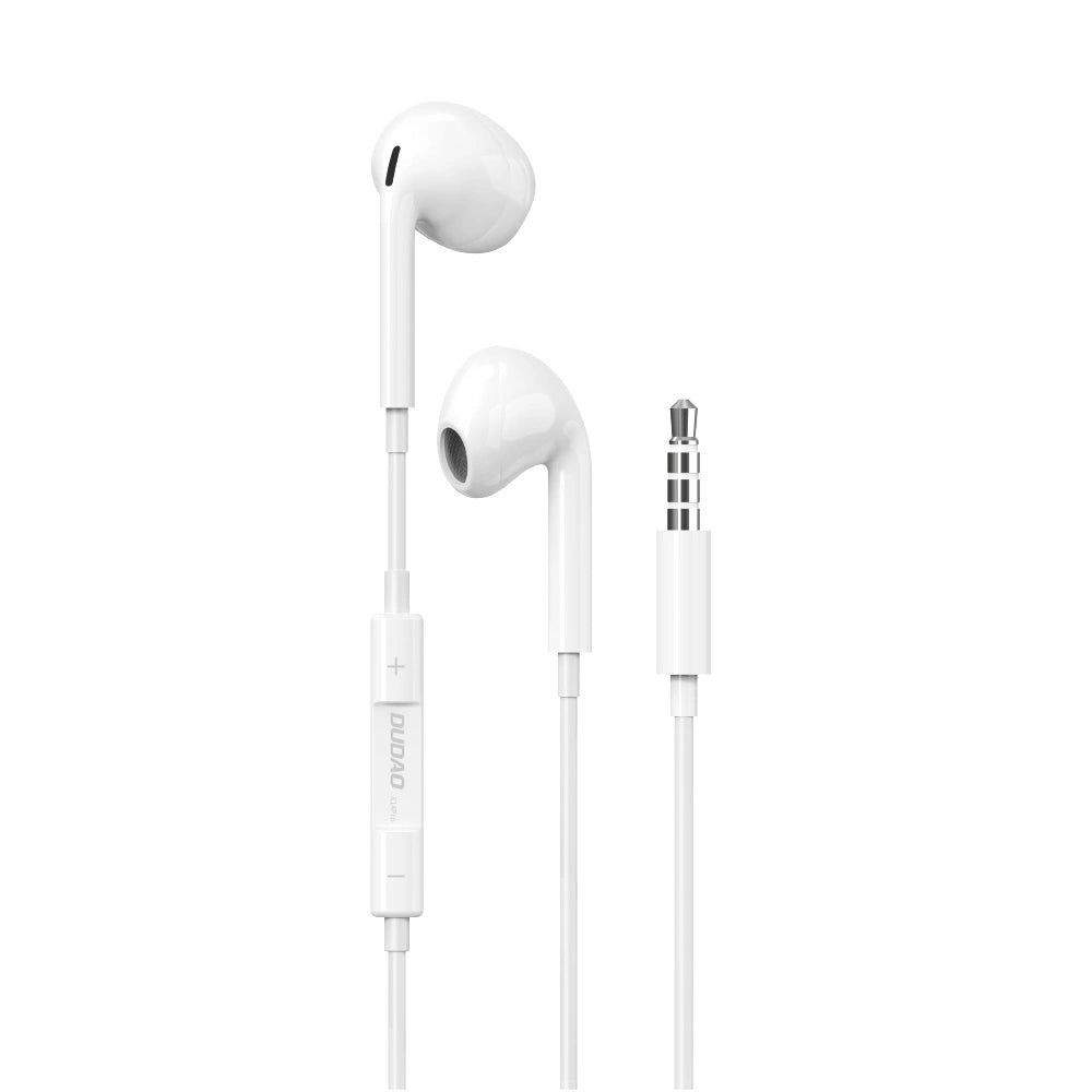 Fones de ouvido intra-auriculares Dudao com conector minijack de 3,5 mm branco (X14PRO)