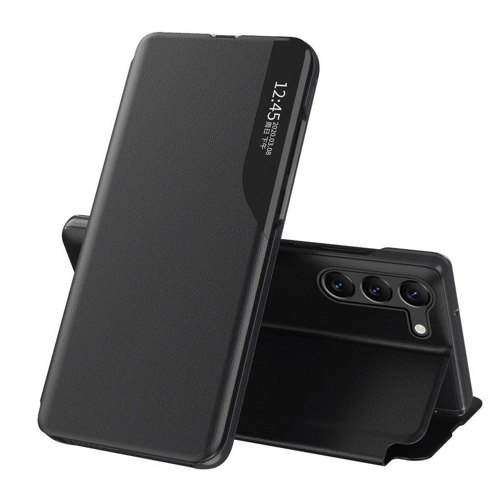Capa Eco Leather View para Samsung Galaxy S24 com Tampa – Preta