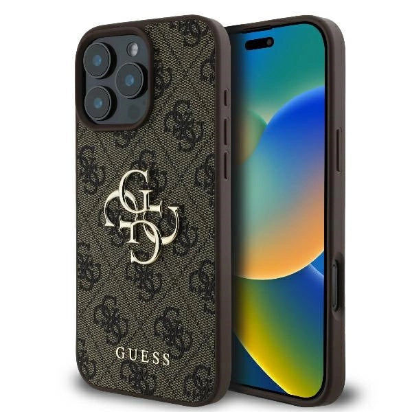 Capa Guess 4G Big Logo para iPhone 16 Pro Max - Marrom