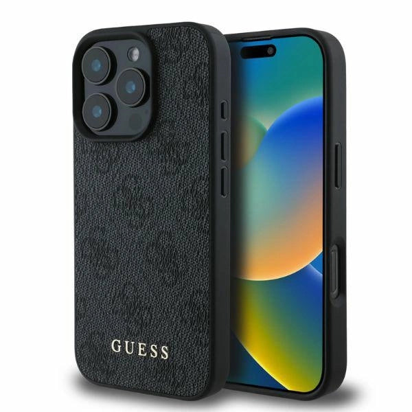 Capa Guess 4G Classic para iPhone 16 Pro Max - Preto