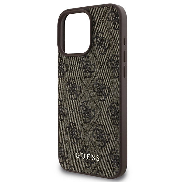 Capa Guess 4G Classic para iPhone 16 Pro Max - Marrom
