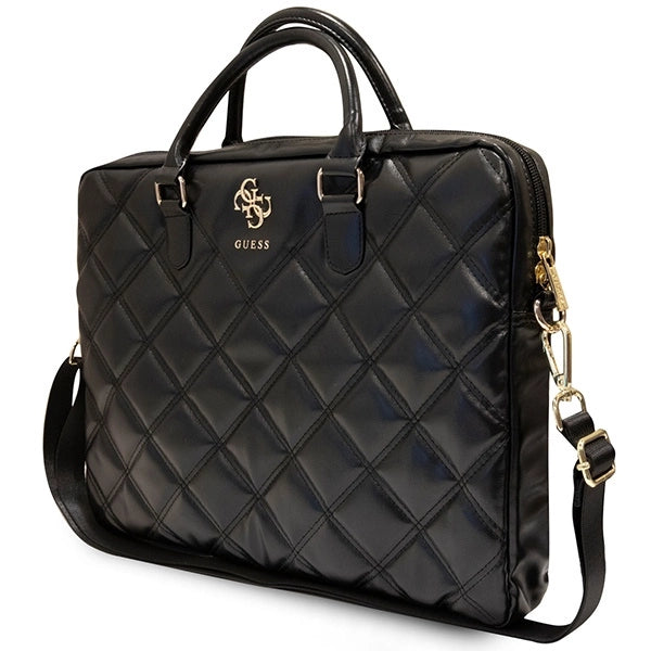 Bolsa Guess Quilted 4G para laptop de 16" - preta"