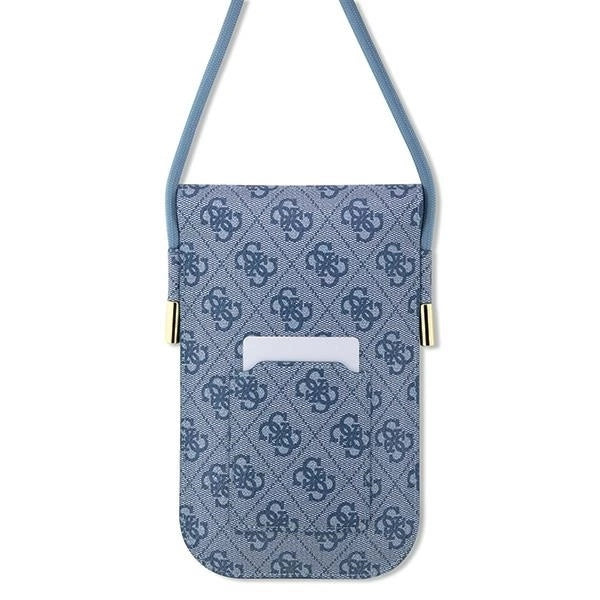Bolsa Guess 4G Metal Script Logo - azul