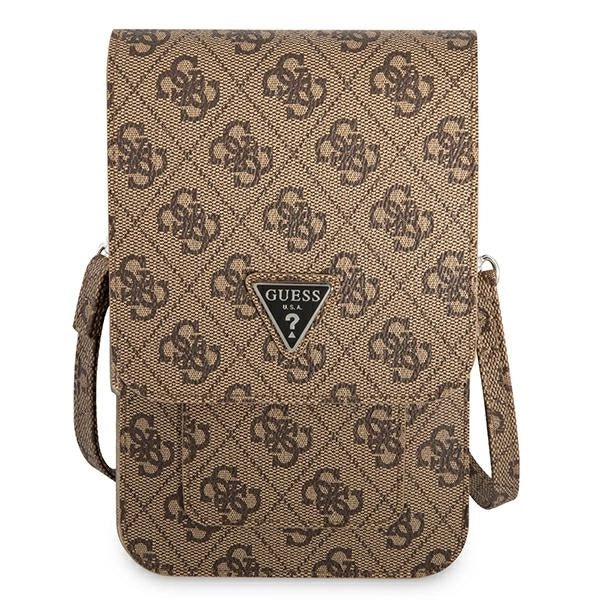 Bolsa Guess 4G Triangle - castanho