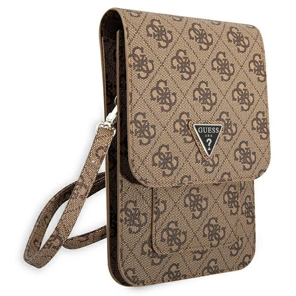 Bolsa Guess 4G Triangle - castanho