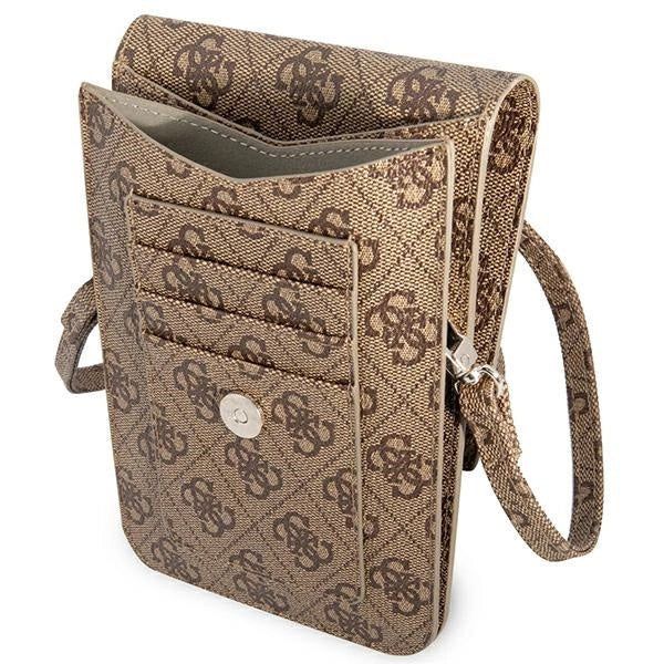 Bolsa Guess 4G Triangle - castanho