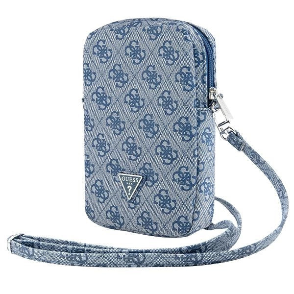 Bolsa Guess Zip 4G Triangle - azul