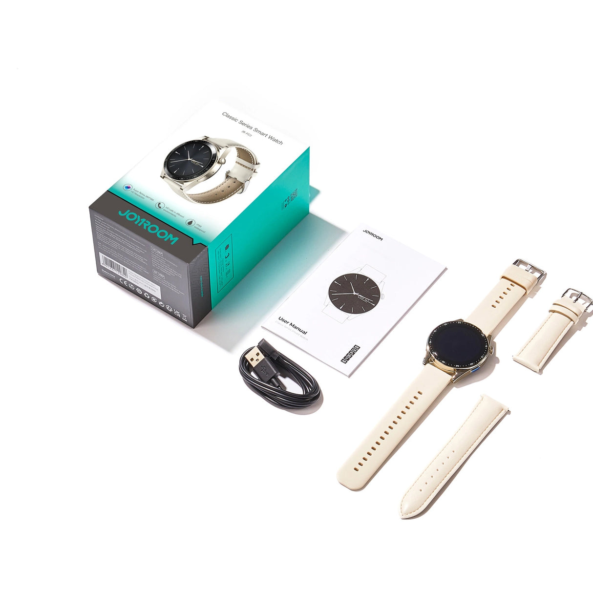 Smartwatch Joyroom Classic Series JR-FC2 - dourado