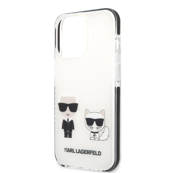 Capa Karl Lagerfeld Karl&Choupette para iPhone 13 Pro / iPhone 13 - branca