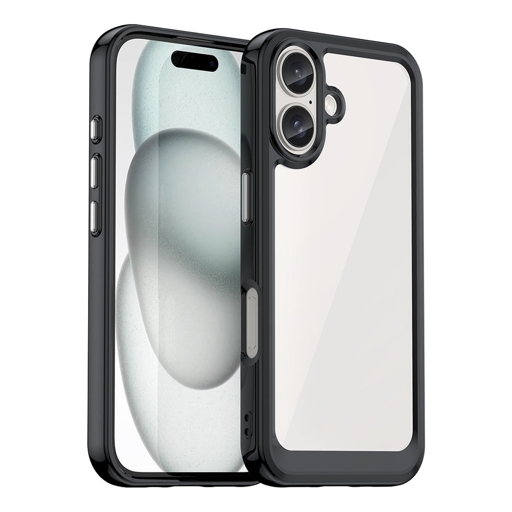 Capa Outer Space Moldura em Gel para iPhone 16 - preta
