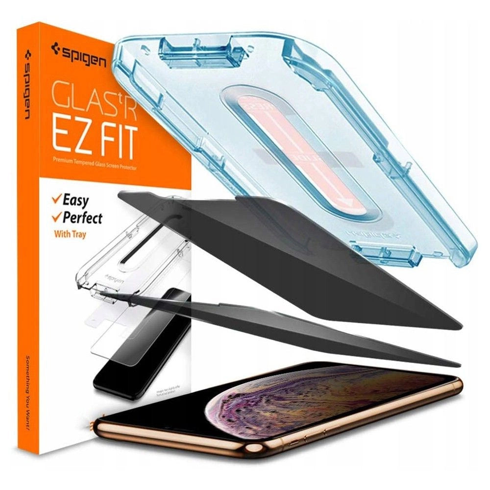 Spigen Glas.tR EZ Fit Vidro Temperado de Privacidade para iPhone 11 / XR