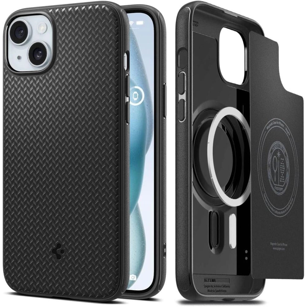 Capa Spigen Mag Armor MagSafe para iPhone 15 - preto fosco
