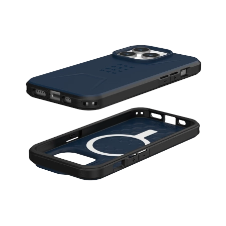 Capa UAG Civilian MagSafe para iPhone 15 Pro - azul escuro