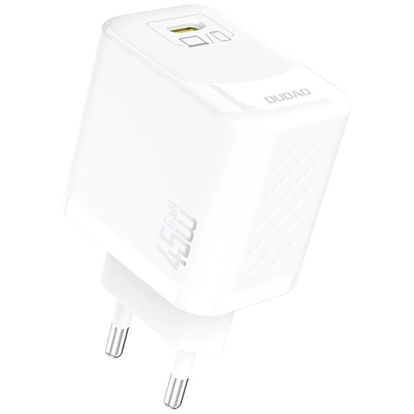 Dudao A28 – Carregador Rápido 45W GaN USB-C – Branco