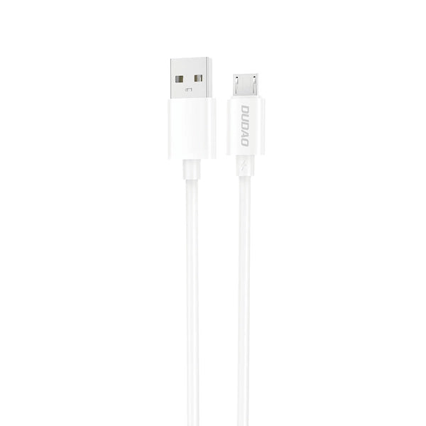 Cabo Dudao L4SM USB-A para Micro USB – 2A, 1m – Branco