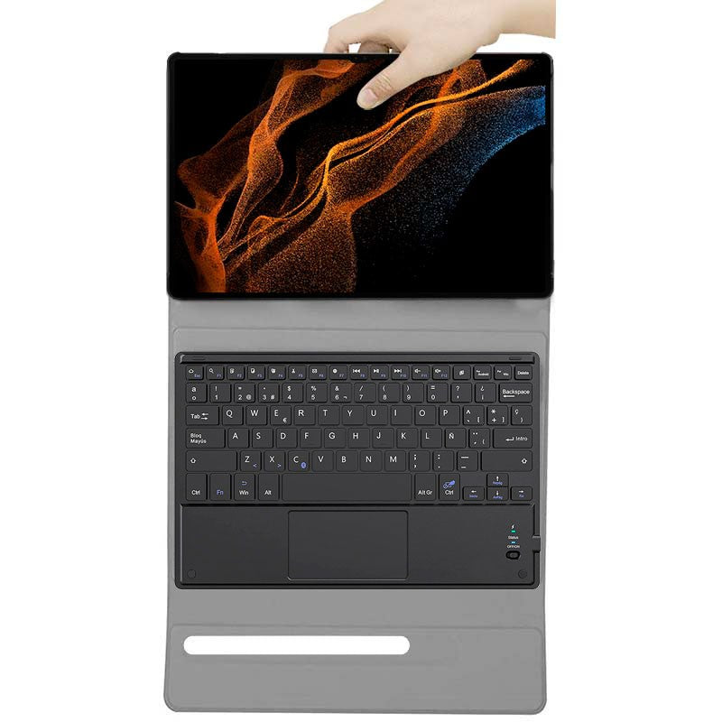 Capa com Teclado Samsung Galaxy Tab S8 Ultra / S9 Ultra X900 / X906