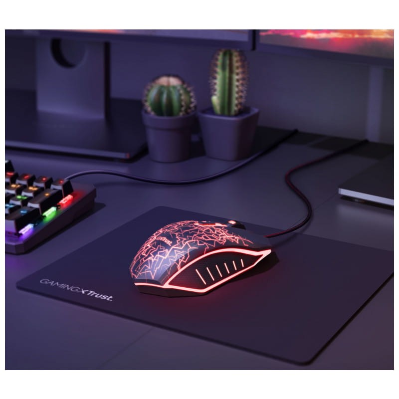 Trust GXT 783X USB com Tapete Preto - 4000 DPI