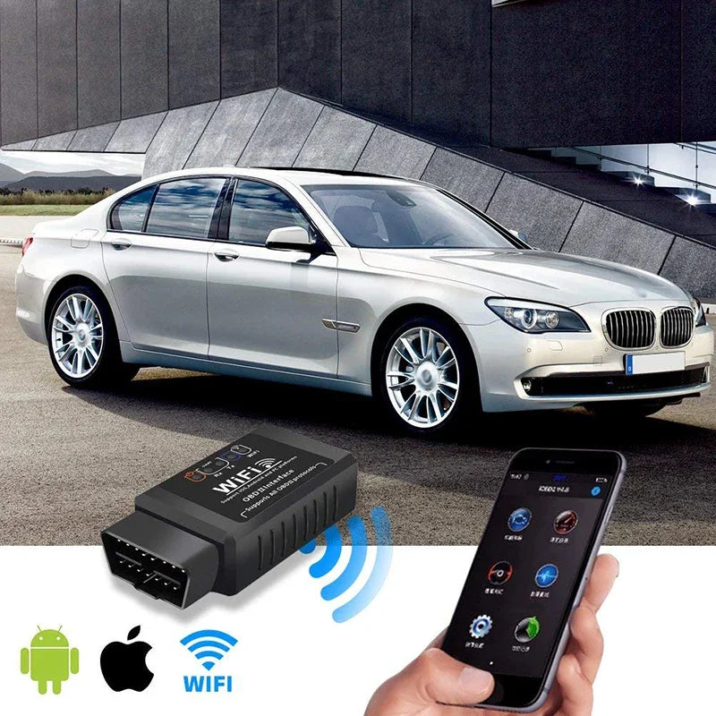 Leitor Bluetooth e Wifi OBD Diagnóstico Automóvel Android - ios Multi4you