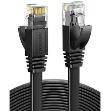 Cabo de Rede Ugreen NW102 Flat Cat6 U/UTP – 2 m (Preto)