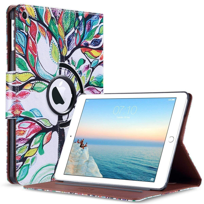 Capa Couro Estampa Arvore Apple iPad 9.7 - Multi4you®
