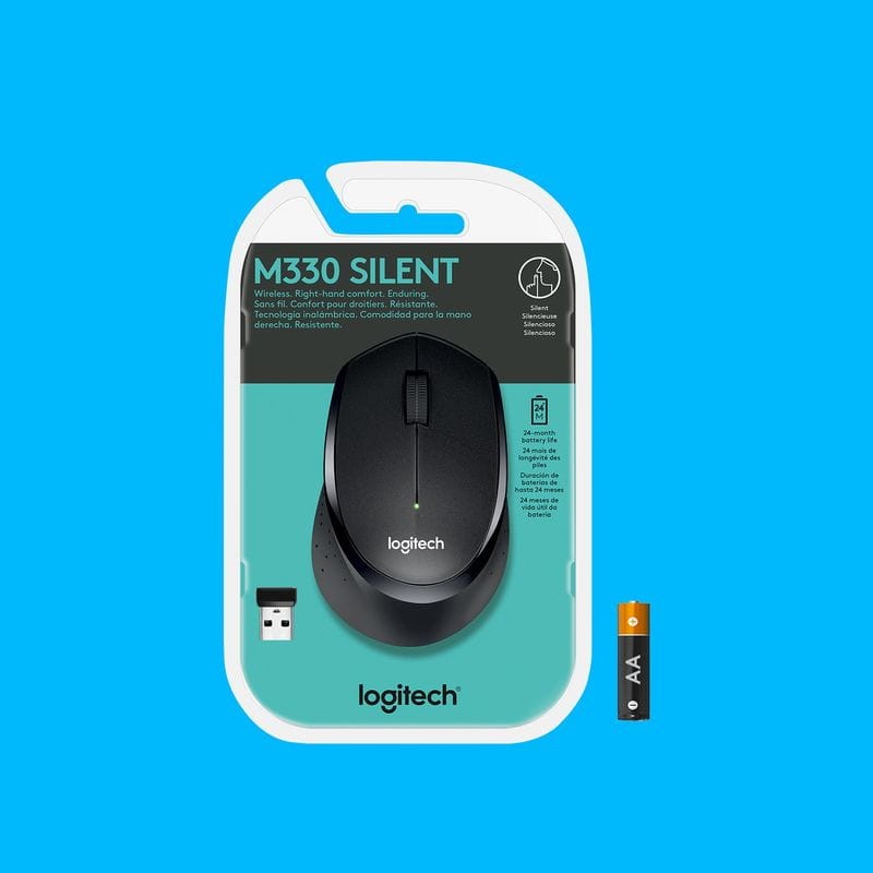 Logitech M330 Silent Plus Preto - Rato sem fio - 1000 DPI