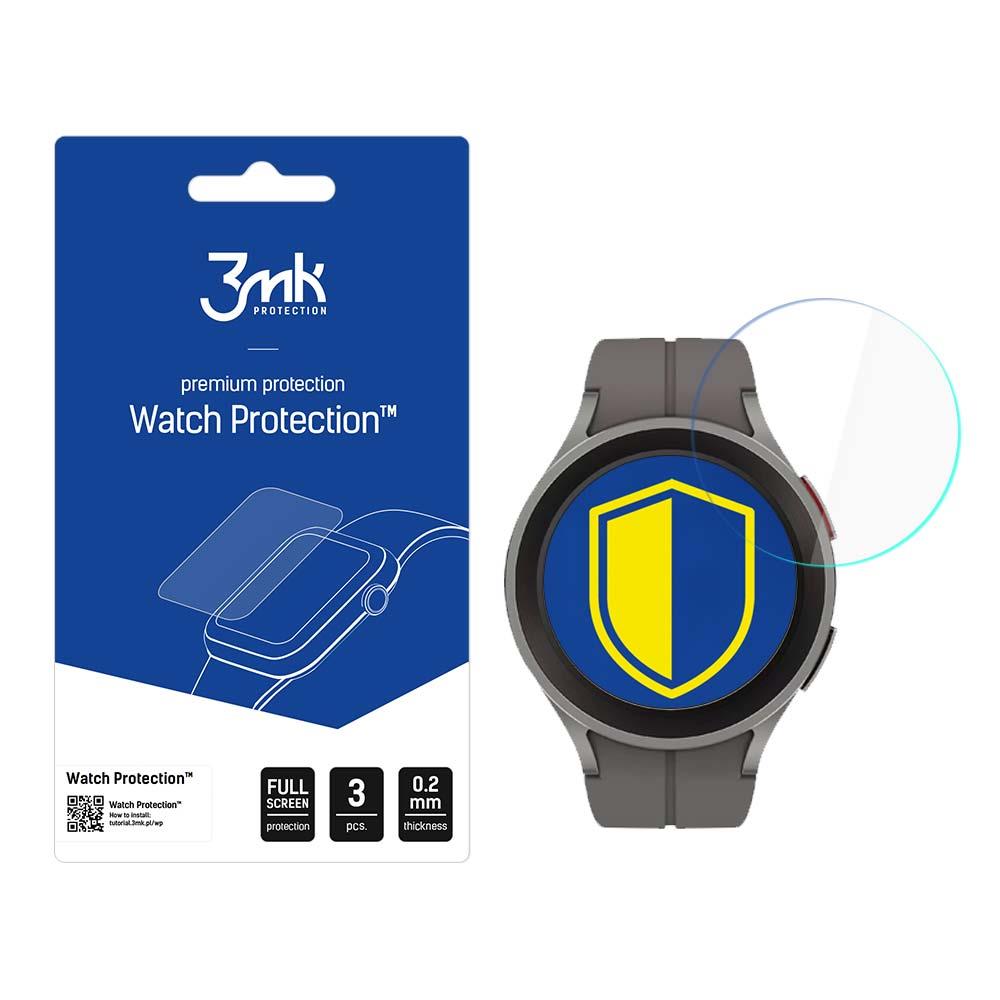 Proteção 3mk Watch Protection™ v. FlexibleGlass Lite em vidro híbrido para Samsung Galaxy Watch 5 Pro 45 mm