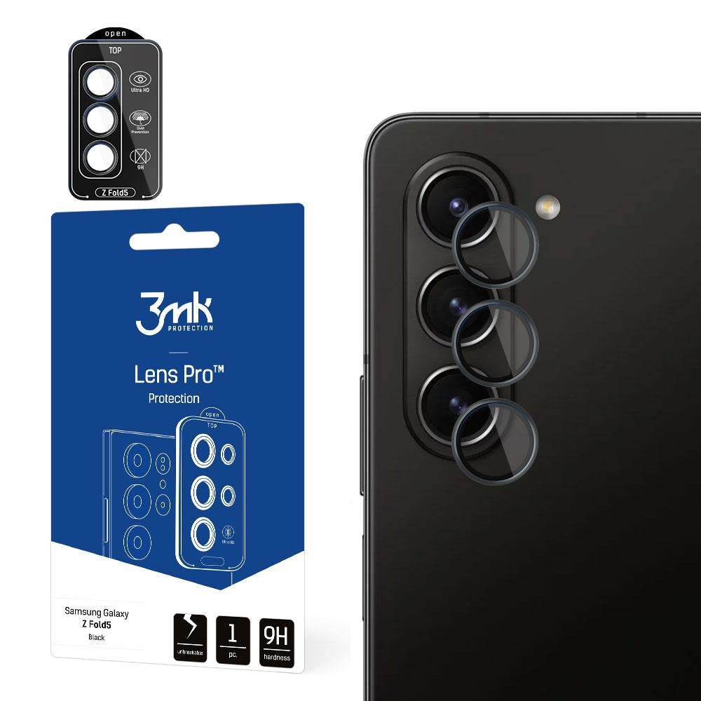 Proteção de Lente 3mk Lens Protection Pro para Samsung Galaxy Z Fold 5 - preta