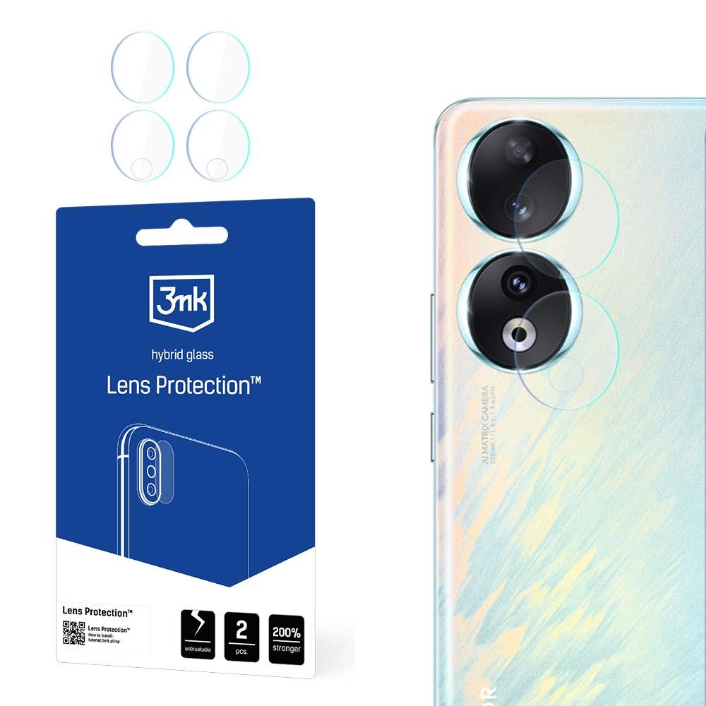 Proteção híbrida 3mk Lens Protection™ para lente de câmera no Honor 90