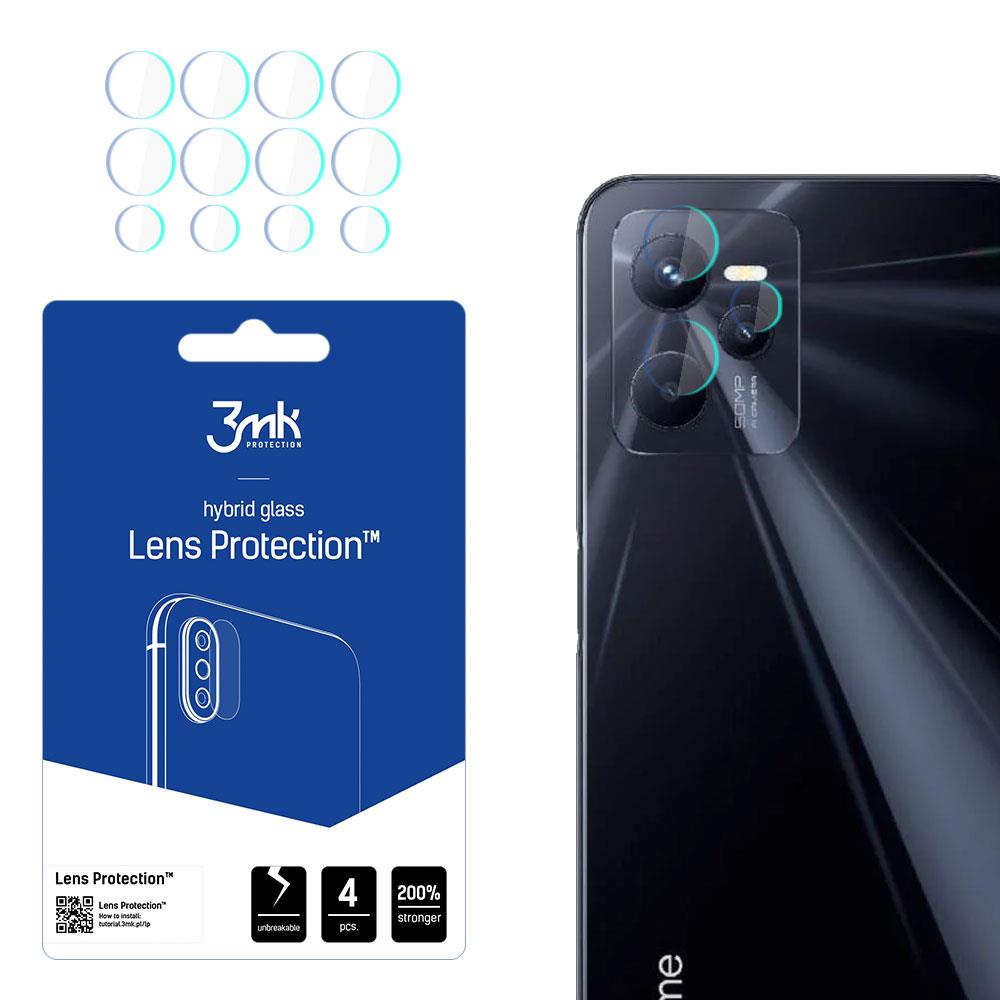 Proteção híbrida 3mk Lens Protection™ para lente de câmera no Realme C35