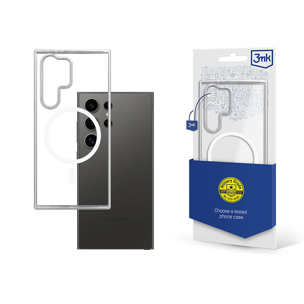 Etui 3mk MagCase com módulo magnético para Samsung Galaxy S24 Ultra - transparente