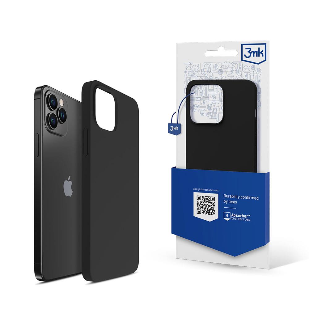 Capa de Silicone 3mk Etui para iPhone 12 Pro Max - preta