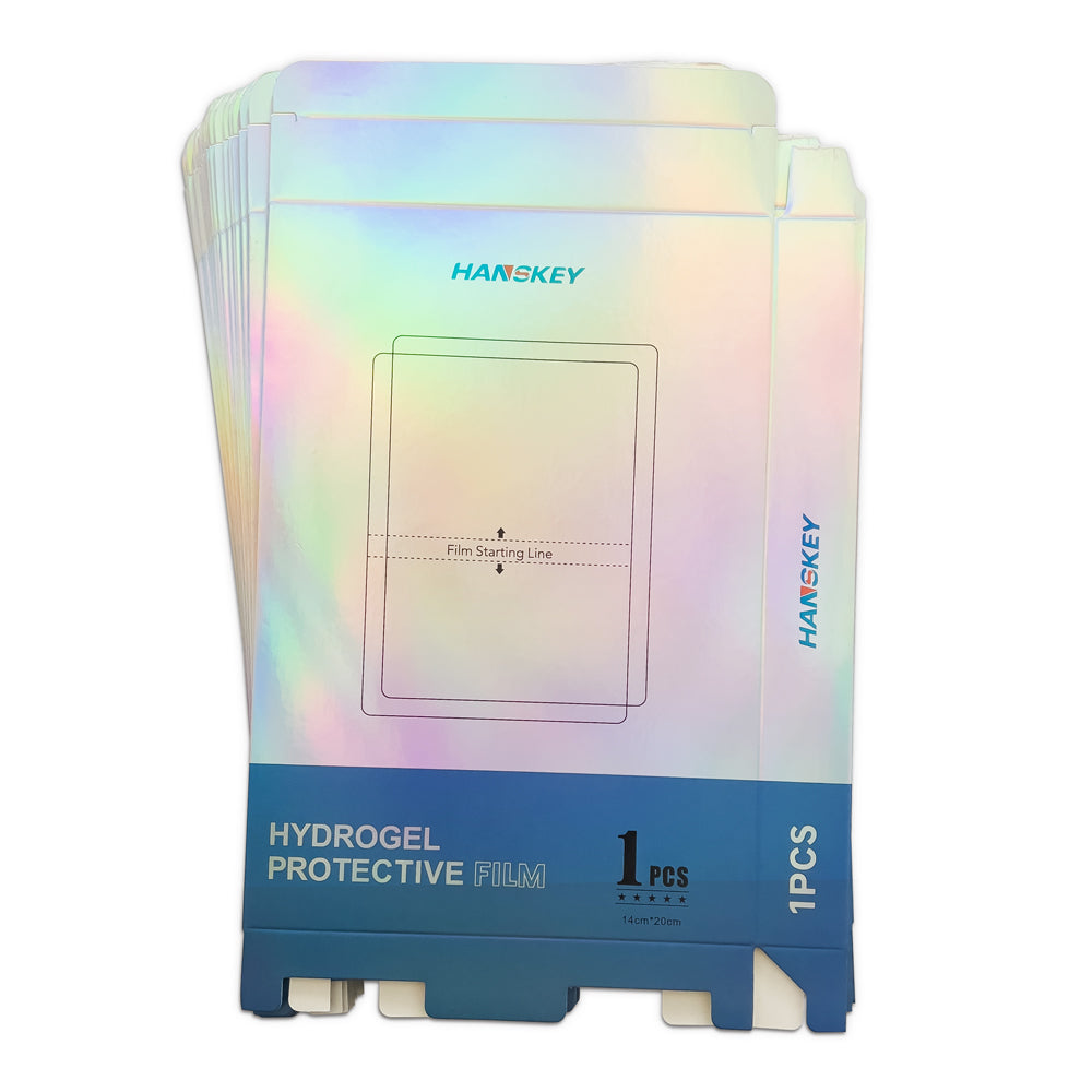 50 unidades. Embalagem caixa para acondicionamento de folha cortada por plotter (20cm x 14cm)