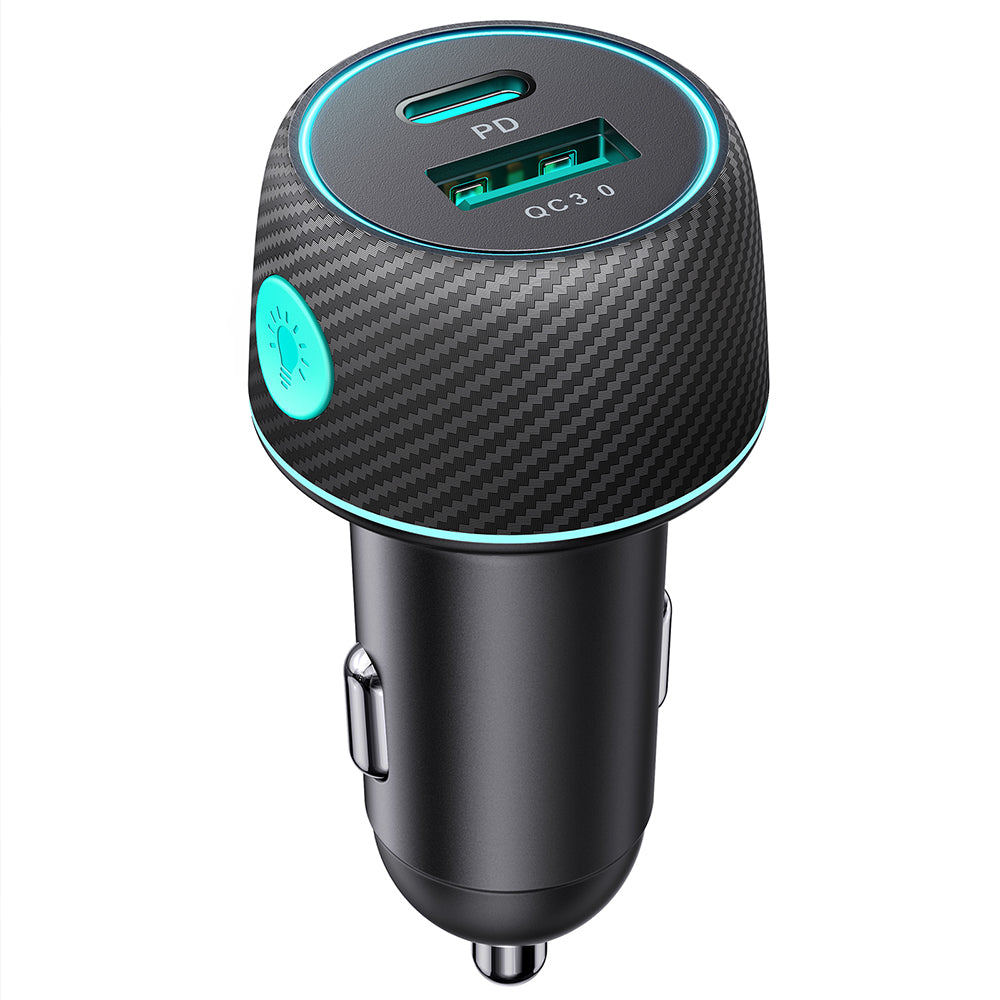 Carregador de carro 60W USB-C USB-A Joyroom JR-CCN01 - preto