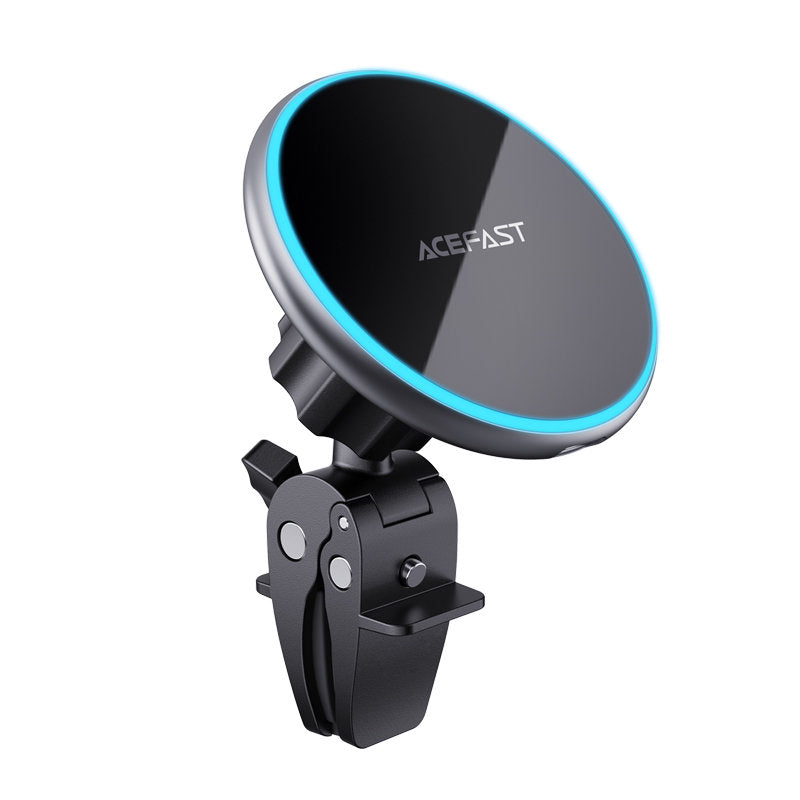 Acefast carregador sem fio para carro Qi 15W suporte magnético para telefone na grade de ventilação preto (D3 black)