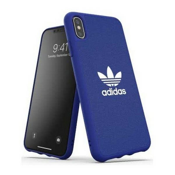 Estojo Adidas OR Moulded Case Canvas para iPhone Xs Max - azul