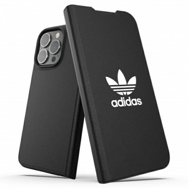 Etui Adidas OR Booklet Case BASIC para iPhone 13 Pro / iPhone 13 - preto e branco
