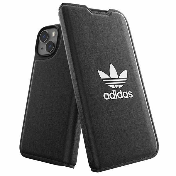 Etui Adidas OR Booklet Case BASIC para iPhone 14 - preto e branco