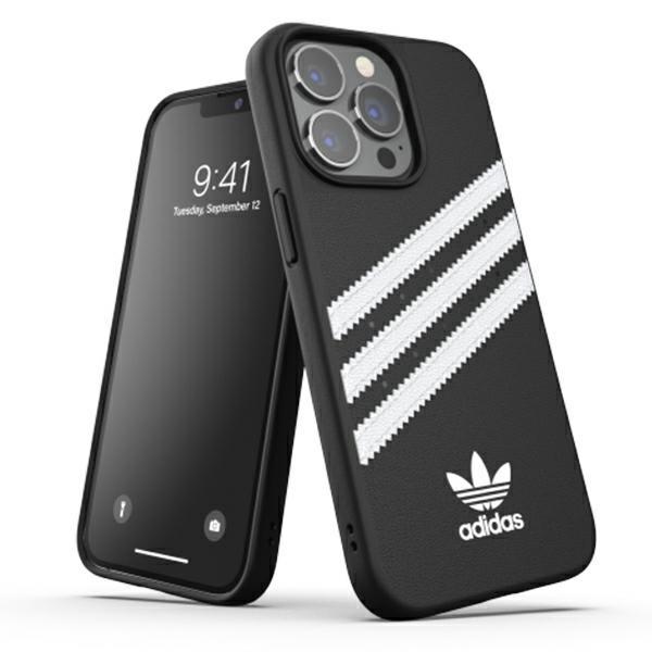 Capa Moldada Adidas OR em PU para iPhone 13 Pro / iPhone 13 - preto e branco