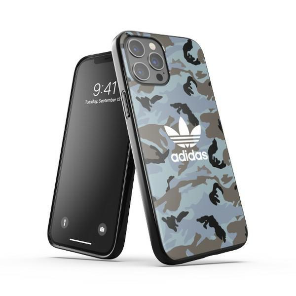 Capa Adidas OR SnapCase Camo para iPhone 12 Pro Max - azul e preta