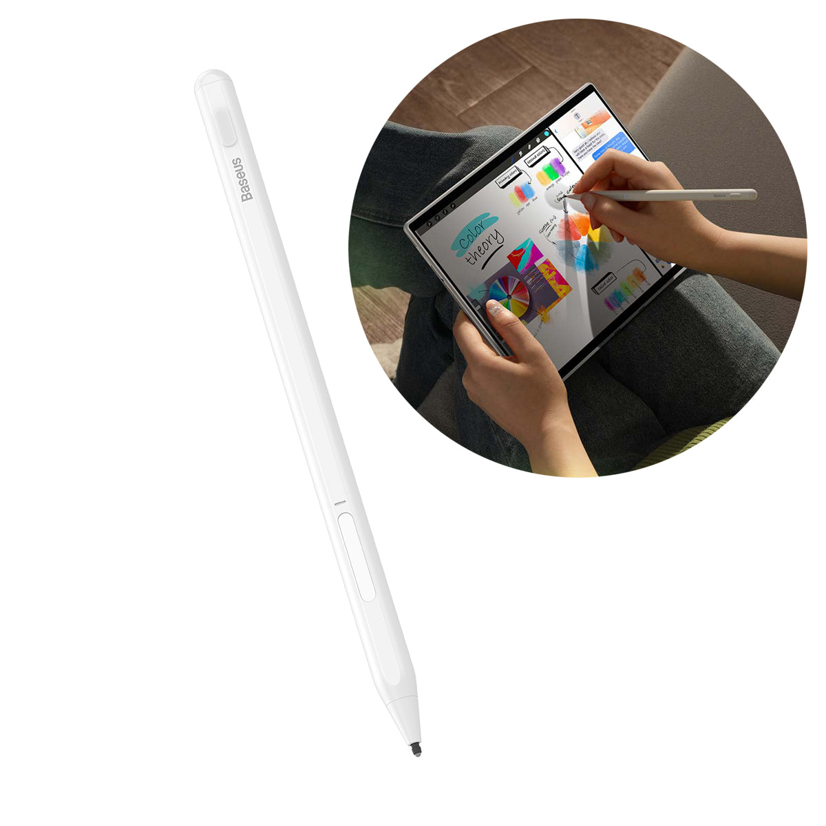 Rysik ativo Stylus para Microsoft Surface MPP 2.0 da série Baseus Smooth Writing - branco