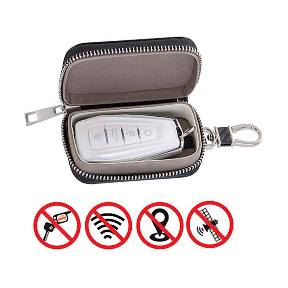 Estojo antifurto para chaves de carro que bloqueia ondas de rádio Caixa Faraday gaiola de Faraday preta